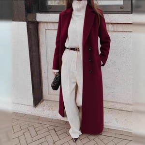 Cappotto Vintage da <span class=keywords><strong>Donna</strong></span> Autunno <span class=keywords><strong>Inverno</strong></span> 2026 per Europa, America e Medio Oriente, Casual, Lungo, Tinta Unita, Caldo con Cerniera - Product Image 3