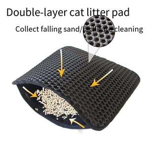 Wholesale Waterproof Pet Mats <b>Pads</b> Easy Clean Double Layer Litter Trapper for Protect Floor Carpet <b>Bed</b> Customization - Product Image 4