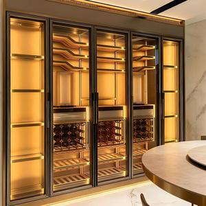 Wine <b>Cabinet</b> Dining Room Living Stainless Steel Liquor for Home Compressor Cooling Wine Cooler - Product Image 1