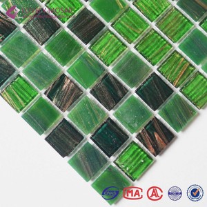 23x23mm paillettes or ligne verre mosaïque <span class=keywords><strong>mur</strong></span> carreaux - Product Image 5