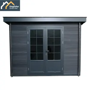 Durable Composite Storage Composite Garden Shed with Windows Wall Cladding Doors