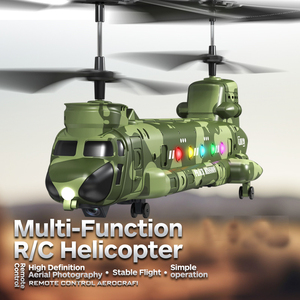 <span class=keywords><strong>Hélicoptère</strong></span> télécommandé électrique Dwi Dowellin, <span class=keywords><strong>transport</strong></span> <span class=keywords><strong>militaire</strong></span>, RC, maintien d'altitude, décollage/atterrissage à une touche, lumière LED, débutant - Product Image 3