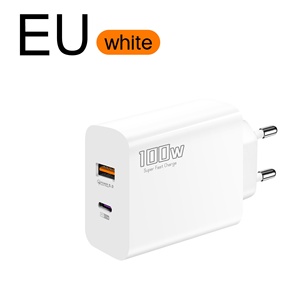 New 100W Super Fast <b>Charging</b> Head for Apple Samsung Mobile Phones Multi-Port Type-<b>C</b> EU US UK PD QC3.0 OTP Fast Charger Adapter - Product Image 1