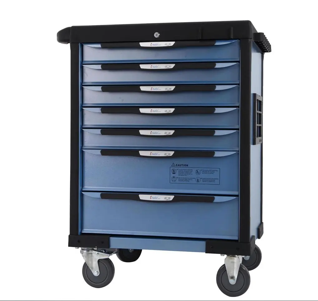 SY-607 Tool Trolley Maintain Tools Set with 7 Drawers 258pcs Soft Case Workshop for Car Beauty Mechanics 3 Years 800*470*980mm