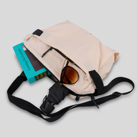 Sac messager en nylon durable et écologique personnalisé avec bandoulière réglable pour les déplacements quotidiens