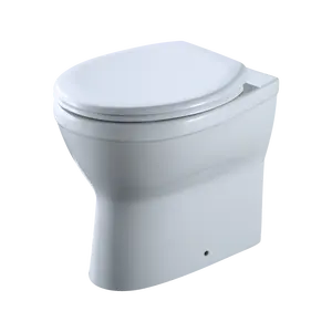 Rimless Compact Cistern Easy Installation Floor Mount Back To Wall Toilet Pan Wall Faced Wc Toilet