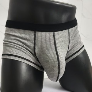 Caleçons pour hommes CELINNE, taille basse, respirants, en coton et élasthanne tricoté, sexy, avec poche 3D - Product Image 1