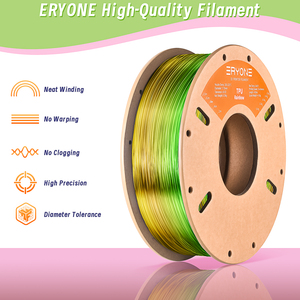 Filament <span class=keywords><strong>TPU</strong></span> 95A de couleur arc-en-ciel de 1,75 mm de diamètre, tolérance 3D, pour impression 3D créative, fabriqué par <span class=keywords><strong>ERYONE</strong></span> Factory. - Product Image 3
