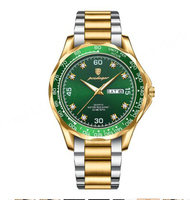 Montre Homme Luxe Tendance à Cadran Rotatif Unique, Montre-Bracelet à Quartz avec Cadran Tournant, Cadeau Idéal, Relogio Masculino