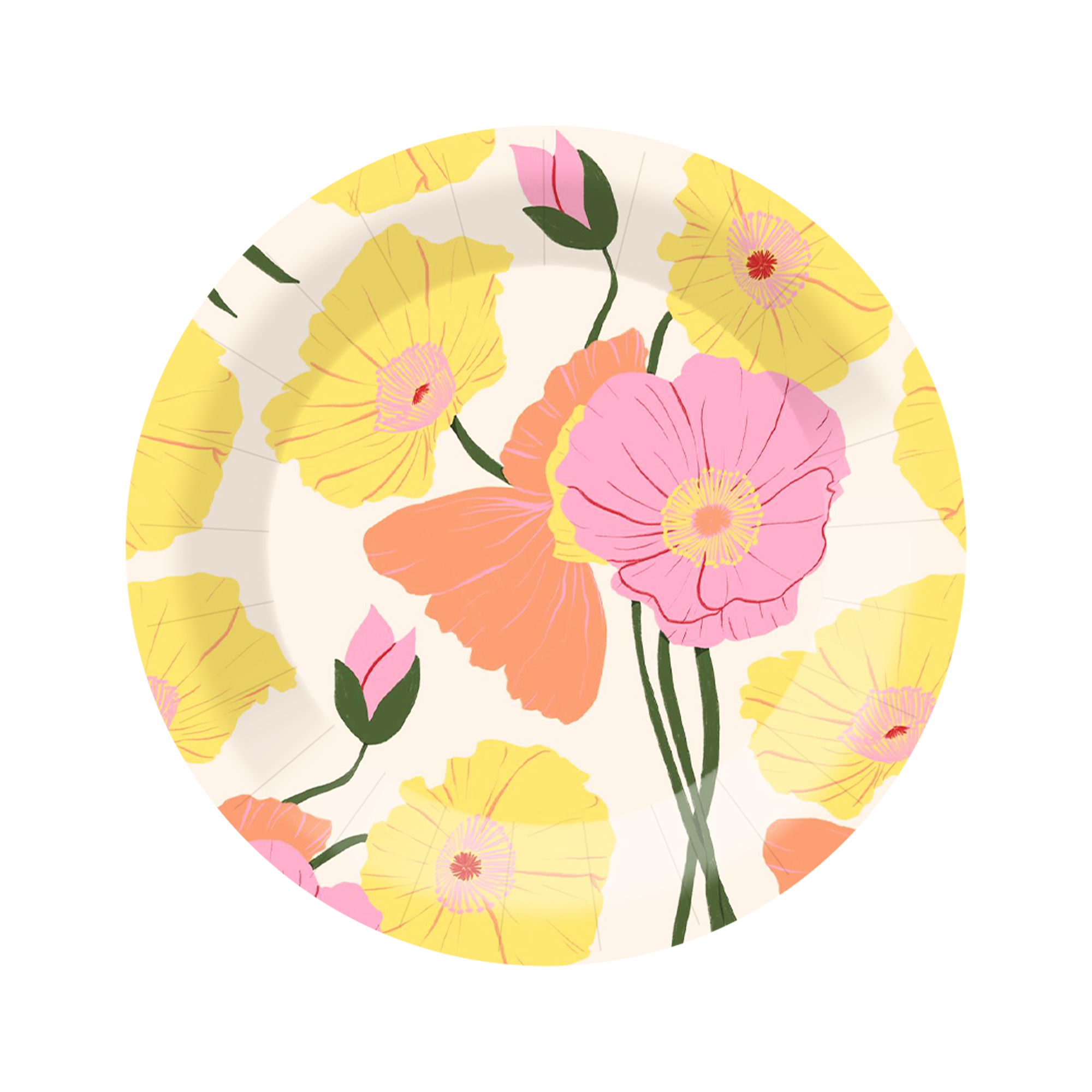 Plato de papel de 9 pulgadas * 8 unidades