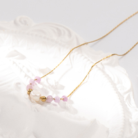 Collier imitation perles plaqué or en acier inoxydable anti-ternissement avec breloques papillon tendance pour femme