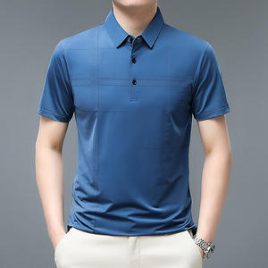 Camiseta de Golf Deportiva para Hombre, de Manga Corta, con Cuello Casual, Tejido Sólido y Transpirable, con Logotipo de Diseño Personalizado, Poliéster 220g - Product Image 5