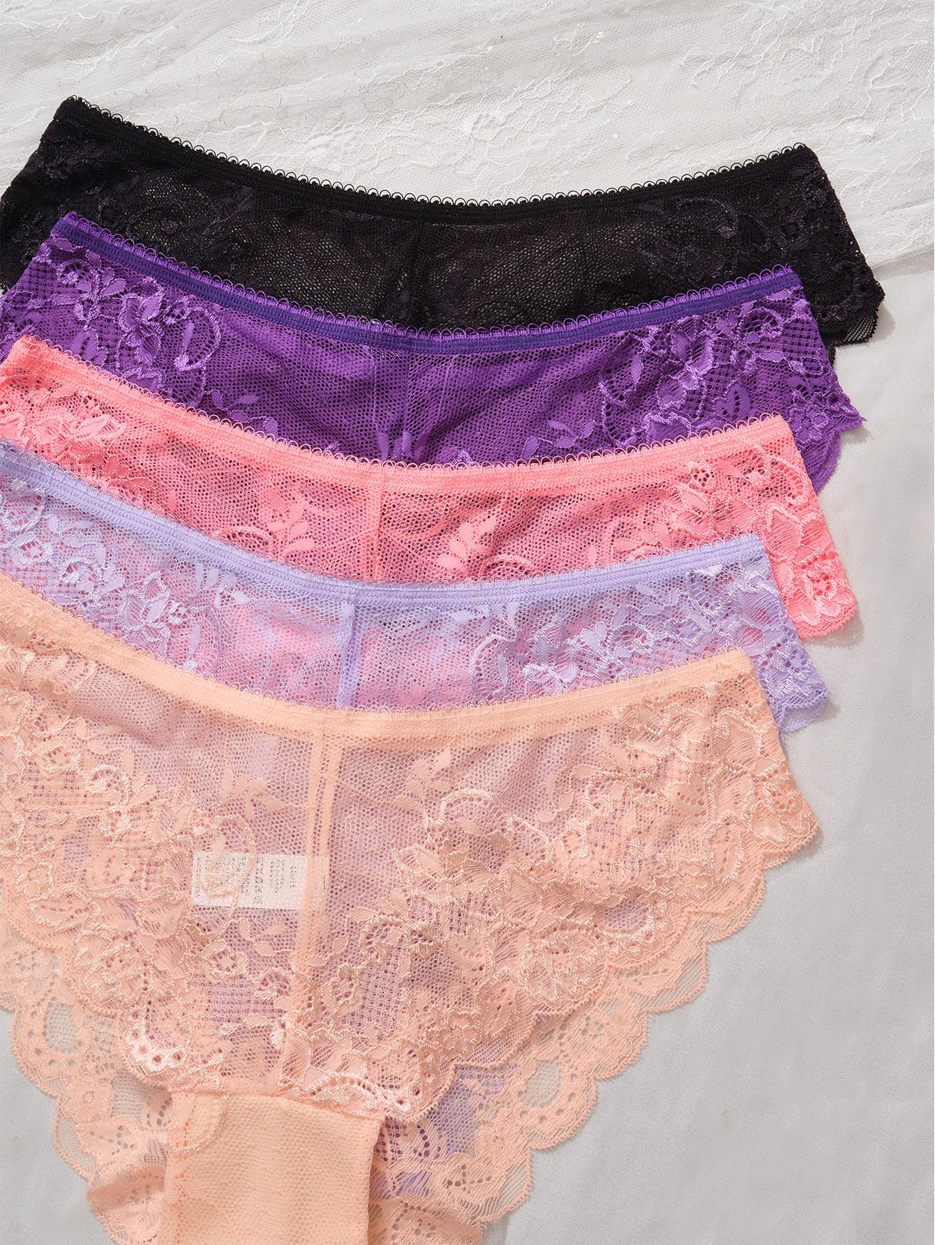 Wholesale New Design Multi-colors Women Lace Sexy Lingerie 5 Colors Cotton Crotch Women's Underwear