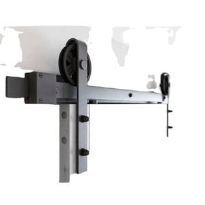 WEKIS Kit de Herrajes Modernos de Acero al Carbono para Puertas Correderas de Gran Tamaño con Ruedas, Sistema de Rieles Fácil de Instalar para Puertas de Granero - Product Image 2