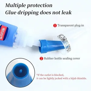 Colle à ongles super résistante, 20g, pour faux ongles, pointes d'ongles souples, Gel à séchage rapide, adapté aux débutants en Nail Art, Gel adhésif, 1/2/6 pièces - Product Image 5