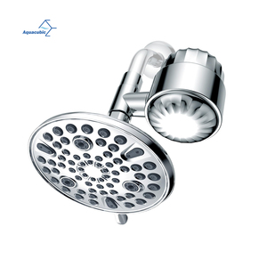 Juego de pulverización de ducha de mano con filtro suavizante de agua cromado de 9 funciones moderno de fabricación - Product Image 1