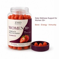Gummies bien-être quotidiennes pour femmes 30+ |   Vitamine K2 CoQ10 pour l'énergie osseuse et l'immunité |   Gommes à mâcher à la fraise 90 Gummies |   2 par jour, 45 portions