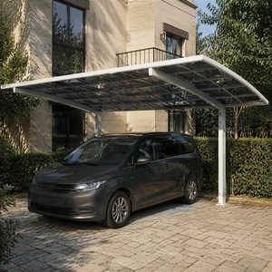<span class=keywords><strong>Abri</strong></span> pour véhicule, prix usine, revêtement UV 50-100 micromètres, type L, 3m x 5.5m, plaque en polycarbonate massif, pente réglable - Product Image 5