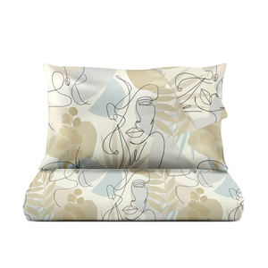 Juego de funda nórdica de tamaño holandés exótico 52% algodón 48% Polyne 30x30x76x56 pigmento impreso - Product Image 1