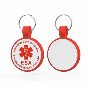 Étiquettes personnalisées brillantes avec logo sur mesure pour colliers de chien, vierges, en gros, pour animaux de compagnie, par sublimation - Product Image 6