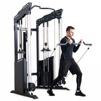 TBFIT Système d'entraînement multifonctionnel à câble pour la musculation, usage domestique et commercial, avec fonctions Lat Pulldown et Chest Fly