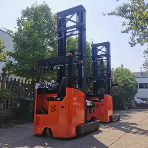 VNA seduti Stand 1.5 Ton 2ton capacità di portata elettrica camion 2.5 Ton 3 Ton batteria raggiungere carrello elevatore con Max Lift altezza 13m