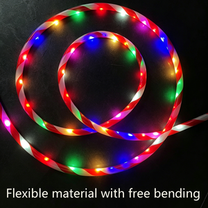 Solar <b>LED</b> Candy <b>Tube</b> Lights Outdoor Waterproof Flower-Shaped String Lights for Garden Patio Yard Atmosphere Decoration - Product Image 3