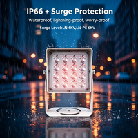 Illuminateurs LED pulsés infrarouges 24W IP66 940nm pouvant être synchronisés avec l'obturateur de caméra de sécurité CCTV