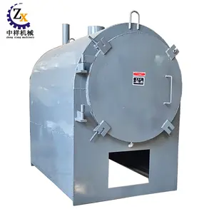 Horizontal activated rotary machine coal charcoal oven kiln