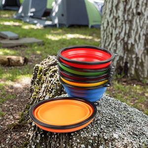 Bol pliable en caoutchouc <span class=keywords><strong>pour</strong></span> animaux de compagnie, OEM ODM, vente chaude, <span class=keywords><strong>pour</strong></span> chien et <span class=keywords><strong>chat</strong></span>, voyage, extérieur, portable, <span class=keywords><strong>pour</strong></span> boire et manger - Product Image 1