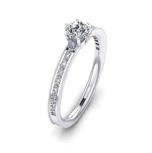 Anillo de compromiso de Plata de Ley 925 de alta calidad, joyería de circón cúbico para ocasiones de boda - Product Image 1
