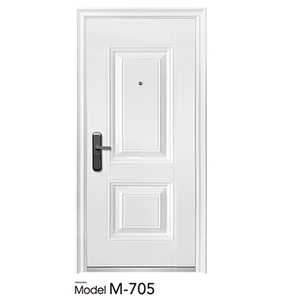 Láminas de Acero Laminadas en Frío de 0.8/1.5 mm, Puerta <span class=keywords><strong>Exterior</strong></span> de Alta Seguridad para Apartamentos, Insonorizada, Blanca, para Casa, Hogar, Apartamento - Product Image 1