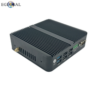 Mini Ordenador EGLOBAL Sin Ventilador, Intel N100, DDR4, MSATA SSD, Win10, 4 USB, Nuc, DP, WiFi, 2 RJ45, Gigabit LAN, Audio, Linux