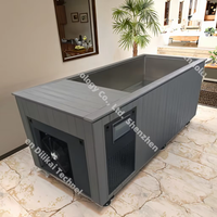 Bak Mandi Es & Pendingin Luar Ruangan Desain Baru dari Baja Anti Karat 1 HP untuk Pemulihan dengan Efisiensi Tinggi