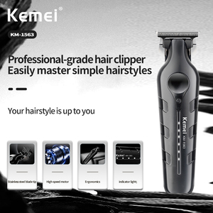 Tondeuse à cheveux professionnelle KEMEI KM-1563 <span class=keywords><strong>7200</strong></span> tr/min avec écran LED et chargement USB, tondeuse commerciale personnalisable avec éclairage - Product Image 5