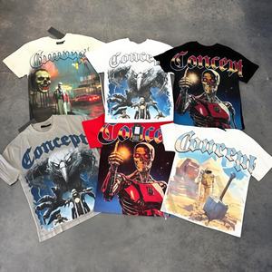 T-shirt imprimé Y2K vintage de haute qualité, décontracté, en coton, unisexe, grandes tailles, vente en gros directe usine, meilleures ventes - Product Image 5