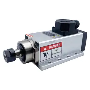 Moteur de broche de refroidissement par air de haute précision 2.2KW ER20 220V pour broche de travail du bois