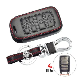 Nhà máy Da Trường Hợp Chìa Khóa Xe Cho <span class=keywords><strong>Kia</strong></span> Sorento K900 Mới K7 Cadenza 2017 2018 2019 4 Nút Thông Minh Từ Xa chính bìa Phụ Kiện - Product Image 2