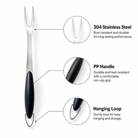 Ensemble d'outils de barbecue en acier inoxydable 304 pour la randonnée, le camping et la cuisine en extérieur, comprenant brosse de nettoyage de barbecue, spatule ajourée, fourchette et autres gadgets