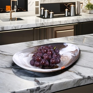 Insalatiera moderna squisita Auqa in resina da 11.1 pollici per servire insalate e antipasti in feste in cucina - Product Image 1