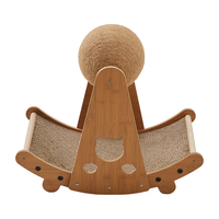 Structure d'escalade interactive en bois massif, durable, avec maisonnette pour chat en bois véritable, pour chat d'intérieur.