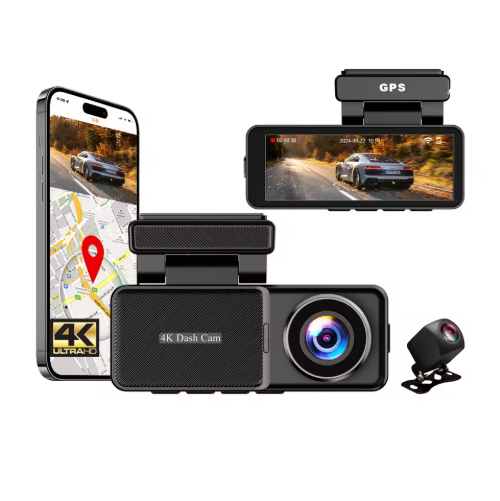 2026 4k Car Black Box Mini Car Dvr 4K Dash Camera Wifi Dual Lens Front and Rear Car Camera Night Vision APP Cpntrol G-sensor