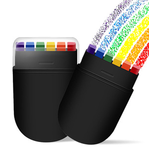Peinture faciale 6 couleurs pour la Coupe d'Europe, bandes arc-en-ciel, crayon de graffiti facial DIY, stylo pour fans 10g - Product Image 1