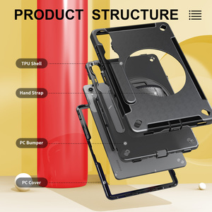 Custodia per Tablet Samsung <span class=keywords><strong>Galaxy</strong></span> <span class=keywords><strong>Tab</strong></span> S9 <span class=keywords><strong>12.4</strong></span> Pollici SM-X730 SM-X736B con Supporto Flessibile a 360° e Cinturino di Sicurezza - Product Image 6