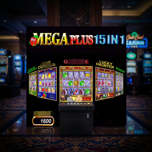 เครื่องเกมอาร์เคด FRO Mega Plus 15-in-1 พร้อมบอร์ดเกมแบบ Coin Pusher รุ่น WMS550 ปลั๊กแบบ US ชุดจ่ายไฟ JAMMA ปรับแต่งได้ ผลิตในไต้หวัน ภาษาอังกฤษ - Product Image 2