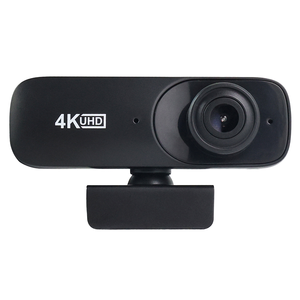 Caméra <span class=keywords><strong>sans</strong></span> <span class=keywords><strong>fil</strong></span> de haute qualité, 360 degrés, caméra de sécurité domestique noire, <span class=keywords><strong>webcam</strong></span> USB 4k avec microphone - Product Image 1