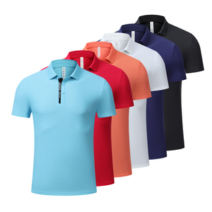 New Arrival Men Polo <b>Shirt</b> Athletic Fit Custom Embossed Pattern Fade Resistant Sweat Resistant Team Uniform Polo - Product Image 1