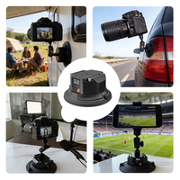 Soporte Metálico para Cámara/Teléfono de 4.5 Pulgadas, Ventosa Eléctrica, Impermeable, Alerta de Presión Automática. para una base estable.