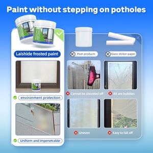Sombreado mate impermeable vidrio esmerilado <span class=keywords><strong>pintura</strong></span> puerta Protección de Privacidad vidrio esmerilado revestimiento <span class=keywords><strong>para</strong></span> baño dormitorio ventanas - Product Image 3