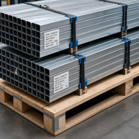 Tube carré en acier galvanisé GI 20x20 30x30 50x50 à paroi de 2,0 mm pour la fabrication de cadres de meubles